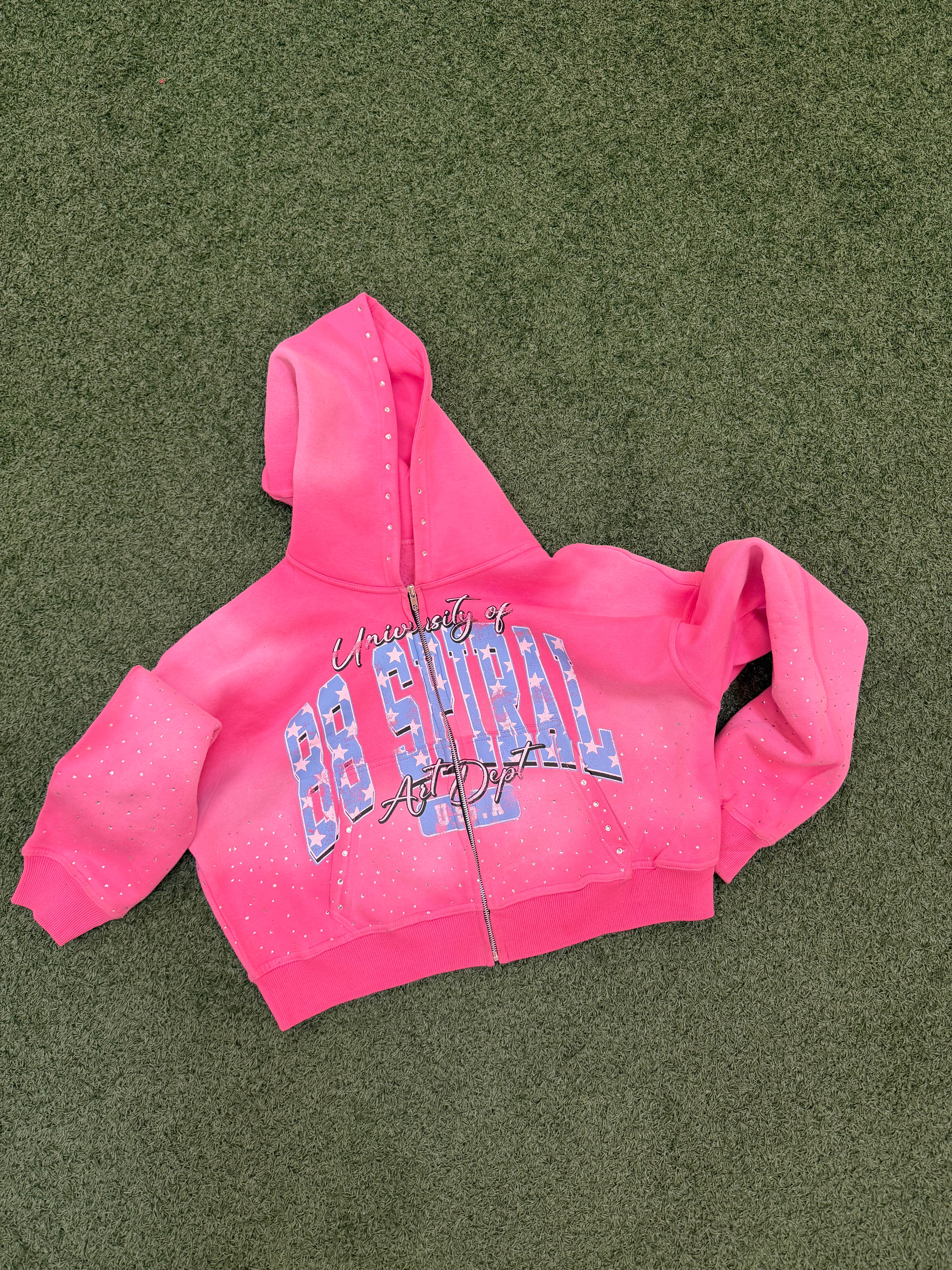 Rebuild zip up (pink)